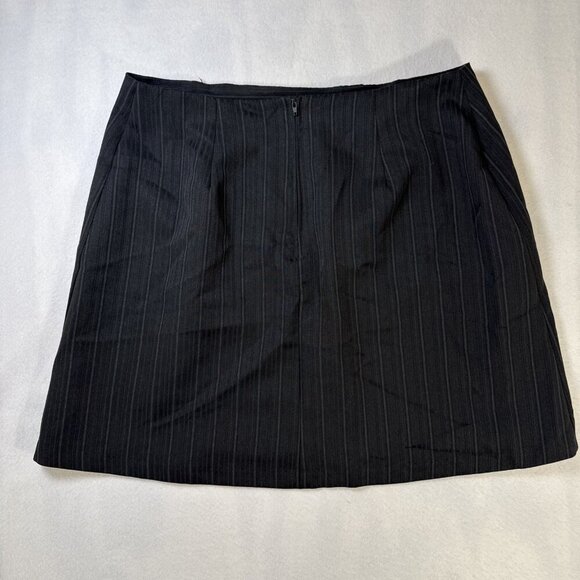 Vintage II Real Black With Stripes Skirt Size 16 Made in USA - Picture 6 of 9